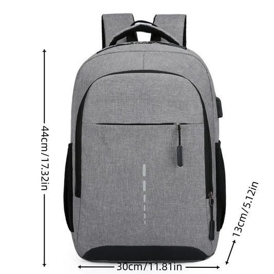 Mochila de nailon con gran capacidad, cómoda para desplazamientos y con puerto USB